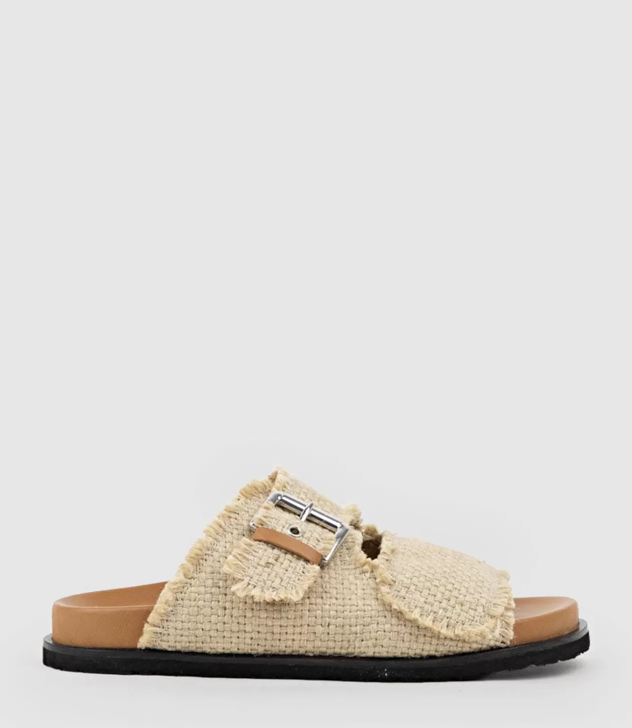 Edward Meller Low Sandals<Kobe Woven Slide On Footbed In Tan