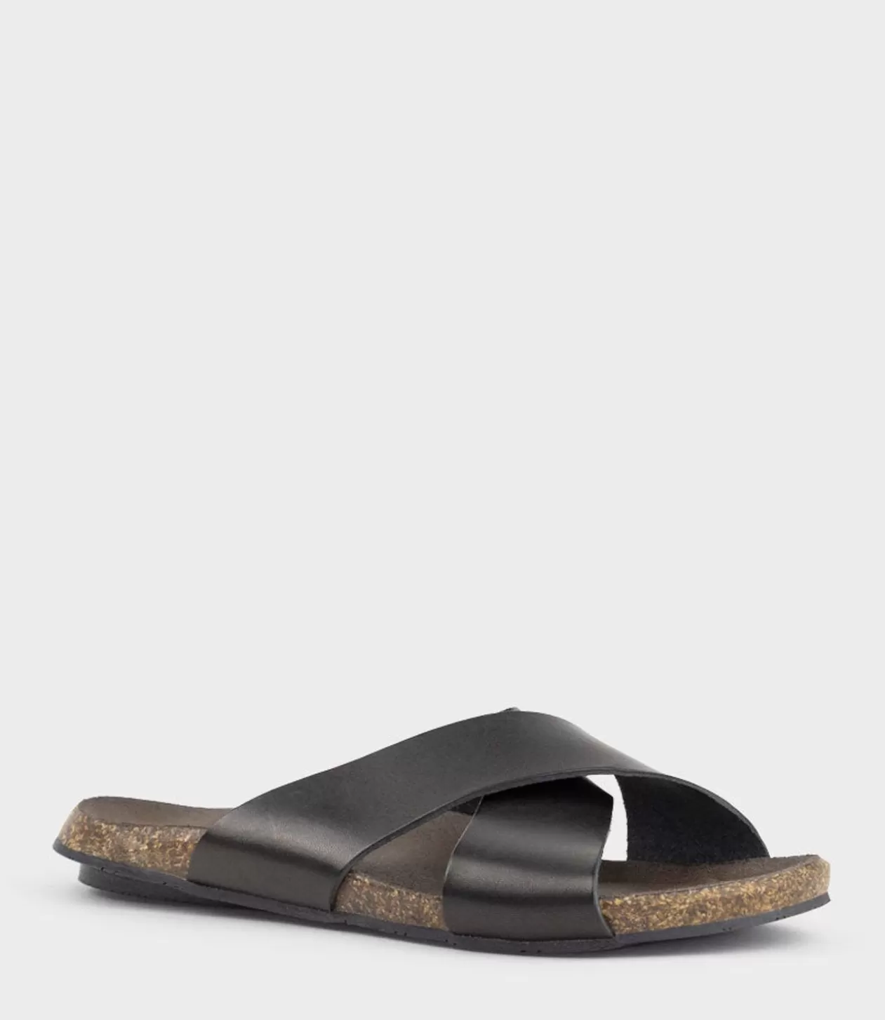 Edward Meller Low Sandals<Kumi Crossover Slide On Footbed In Black