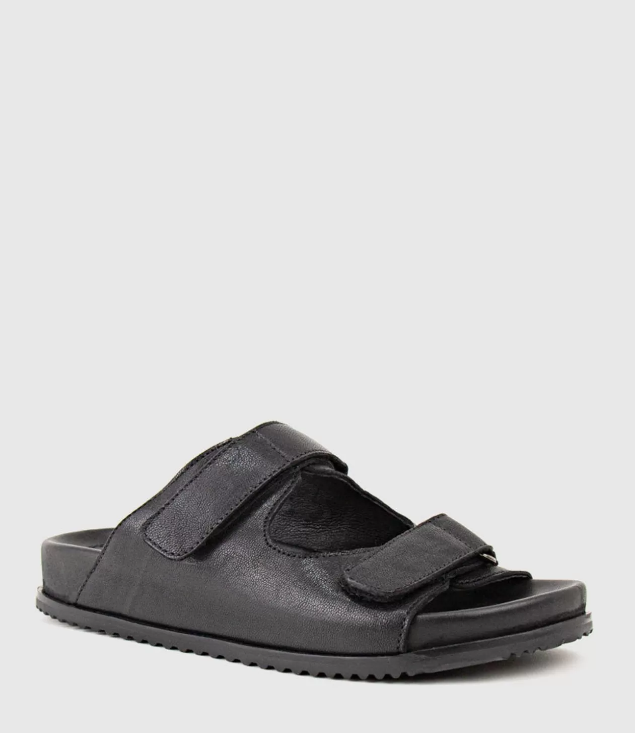 Edward Meller Low Sandals<Kylo Two Strap Slide On Footbed In Black