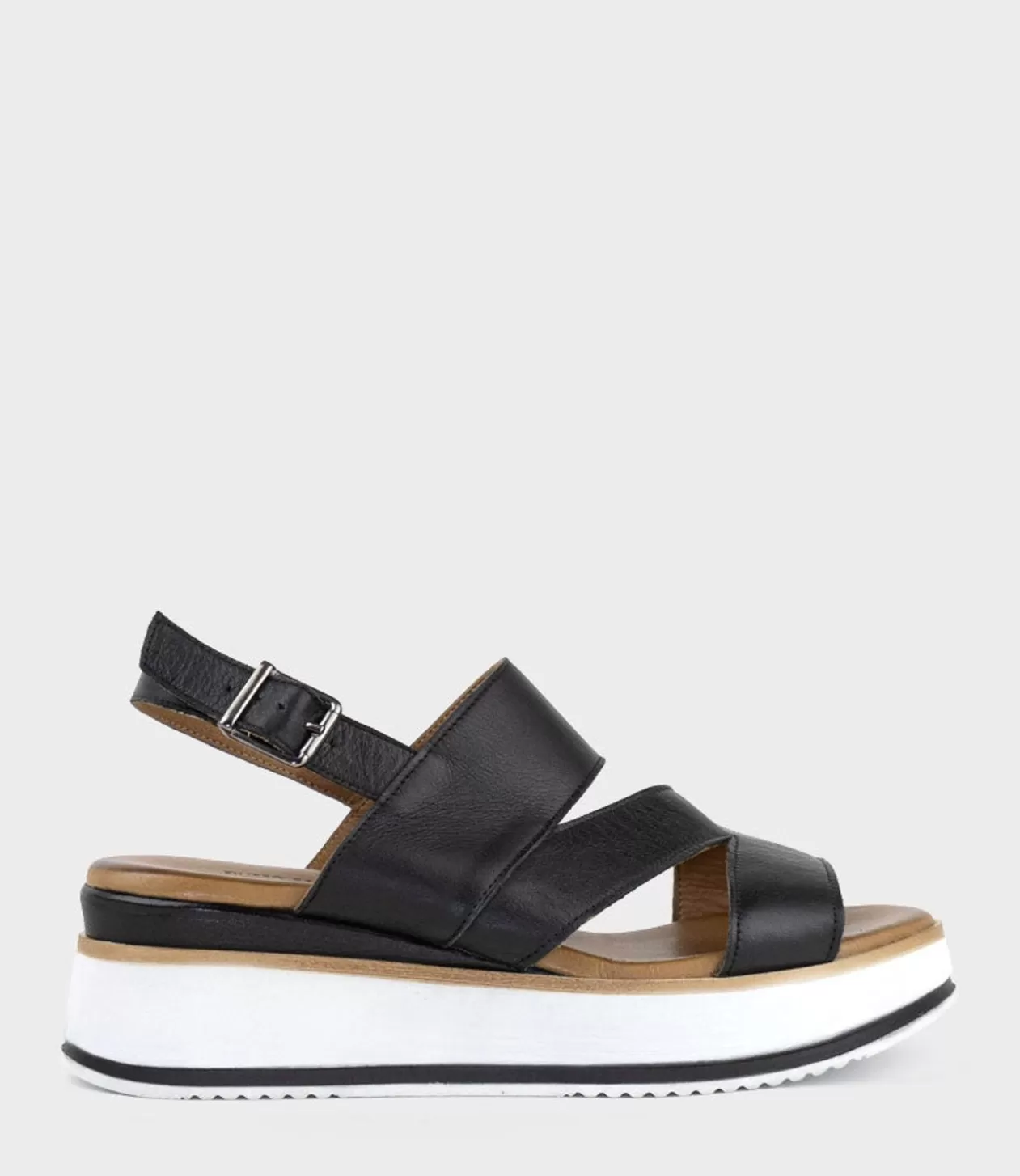 Edward Meller Mid Heel Sandals<Laith Asymmetrical Sandal On Unit In Black