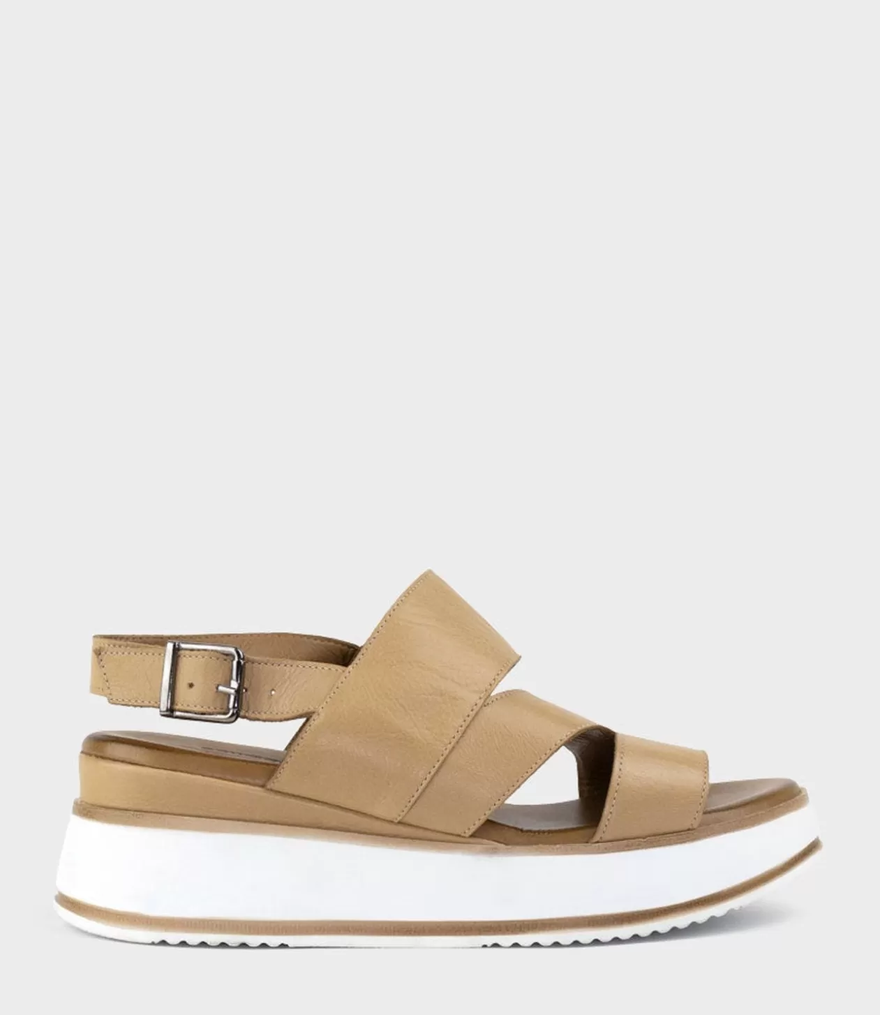 Edward Meller Mid Heel Sandals<Laith Asymmetrical Sandal On Unit In Natural