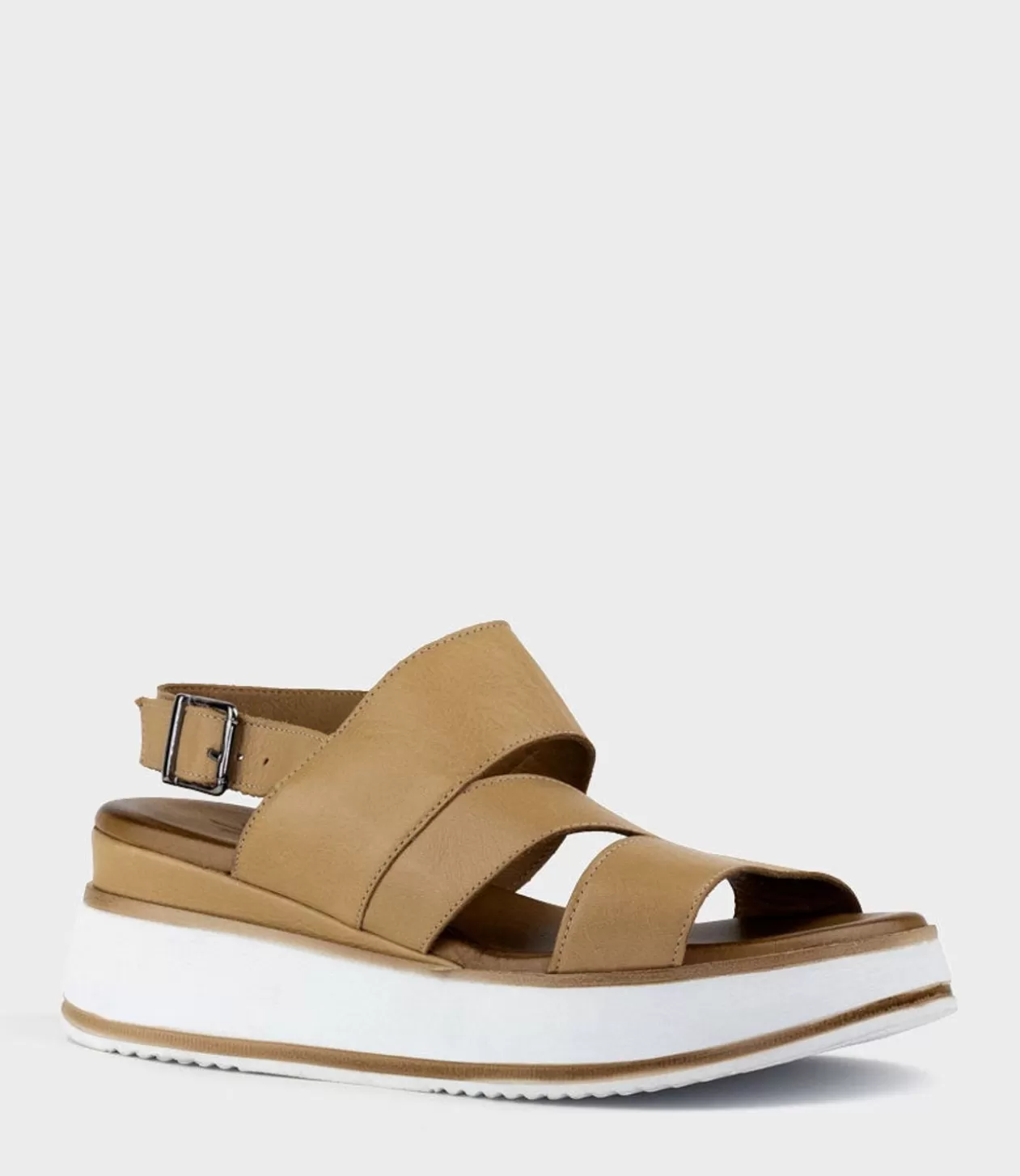 Edward Meller Platform Sandals<Laith Asymmetrical Sandal On Unit In Natural