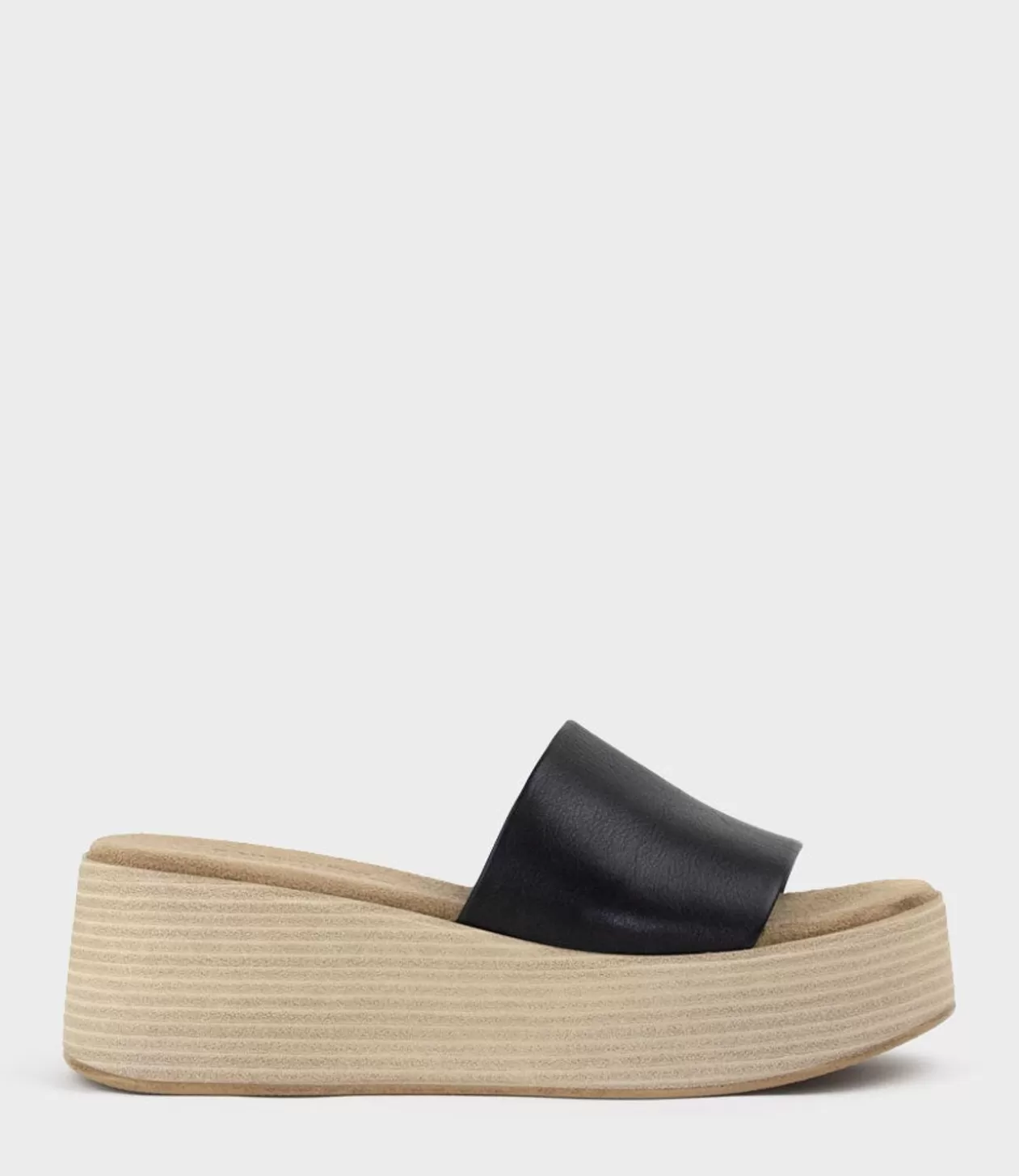 Edward Meller Mid Heel Sandals<Levon Slide On Wedge In Black