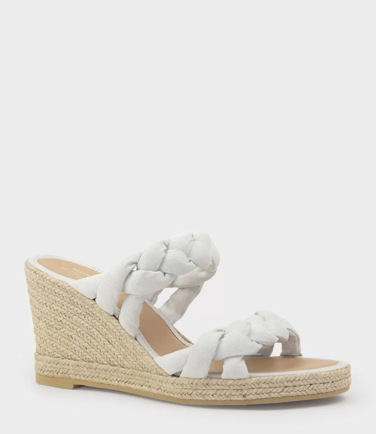 Edward Meller Espadrilles<Malone Braided Two Strap Espadrille In Offwhite Suede