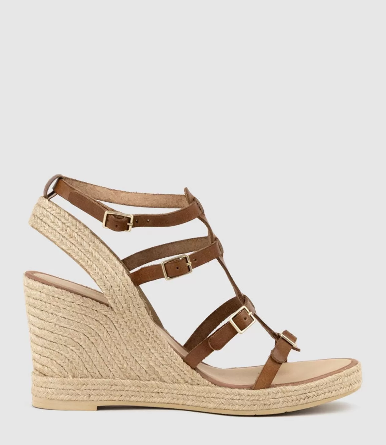 Edward Meller Espadrilles<Marcelle Multi Buckle Espadrille In Tan