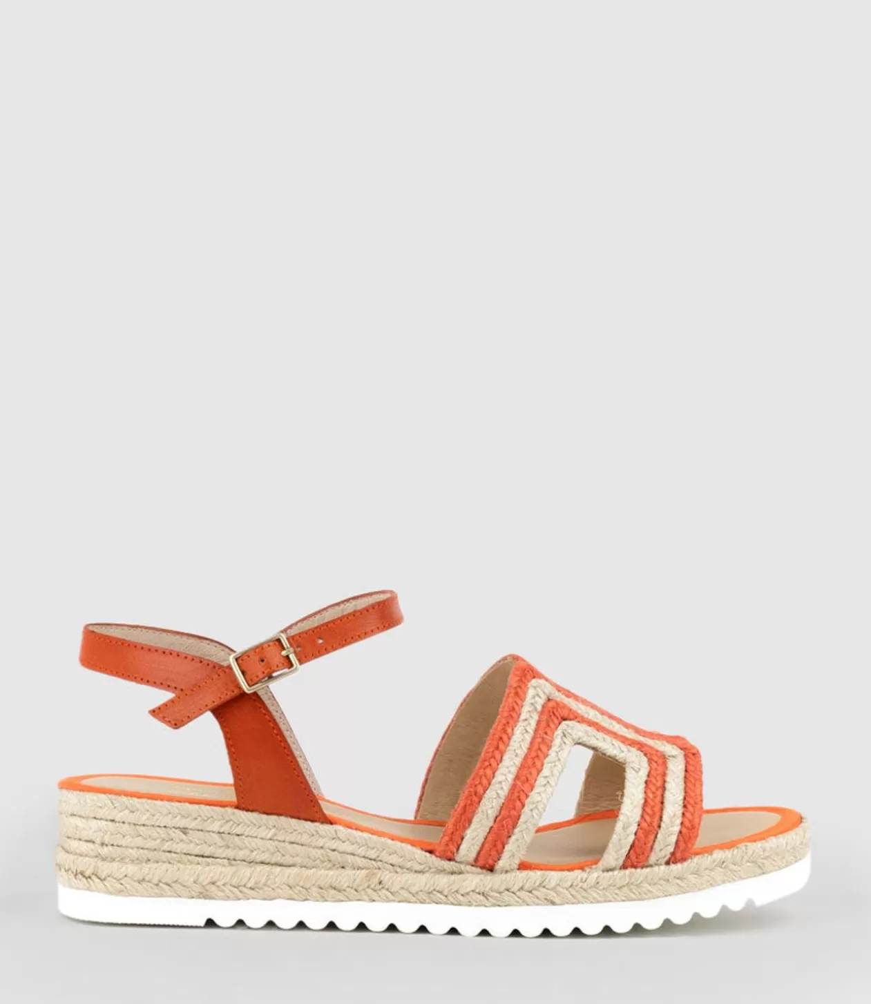 Edward Meller Low Sandals<Mayan Geometric Weave Espadrille In Orange