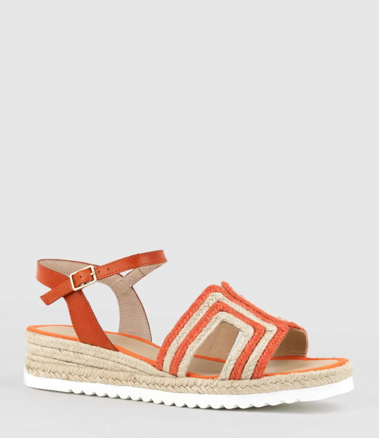 Edward Meller Low Sandals<Mayan Geometric Weave Espadrille In Orange