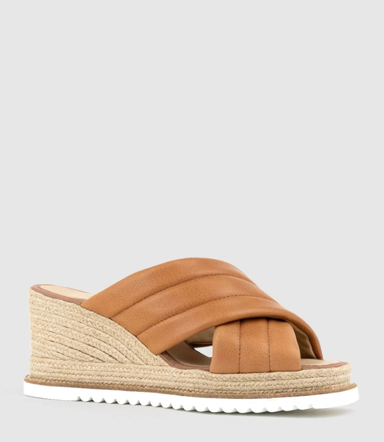 Edward Meller Espadrilles<Morgan Quilted Crossover Espadrille In Tan