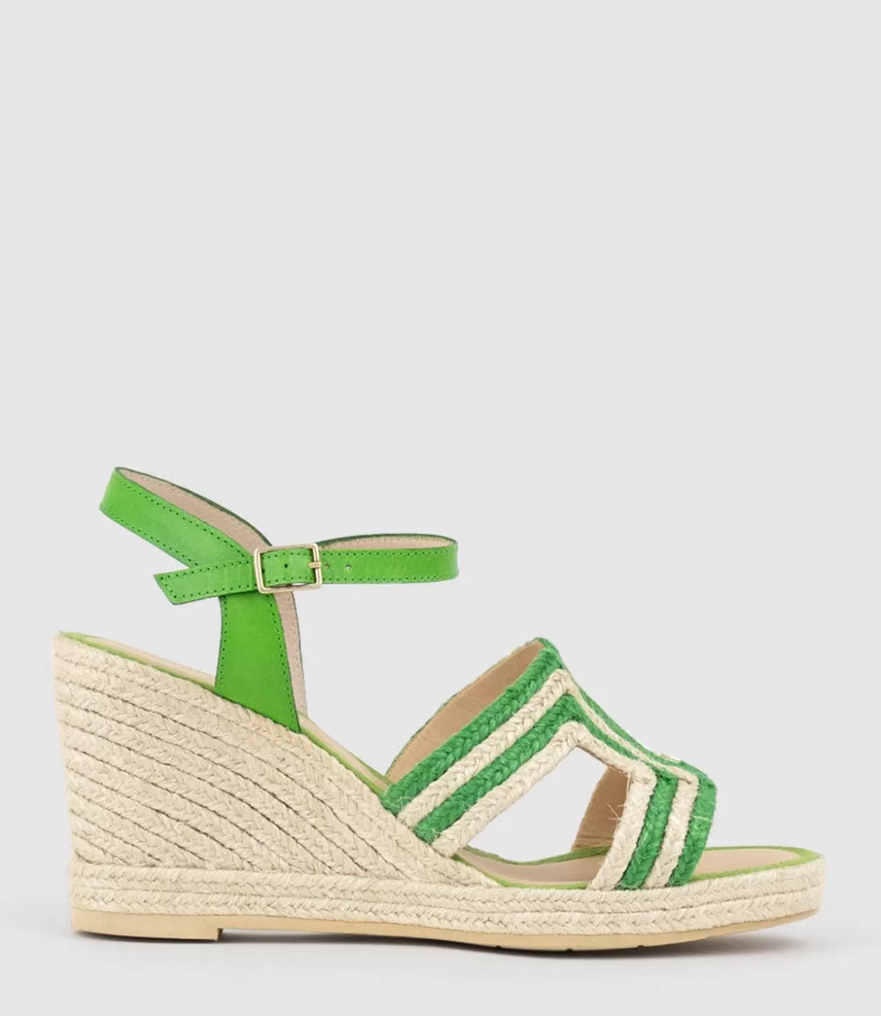 Edward Meller Espadrilles<Motif Geometric Weave High Espadrille In Green