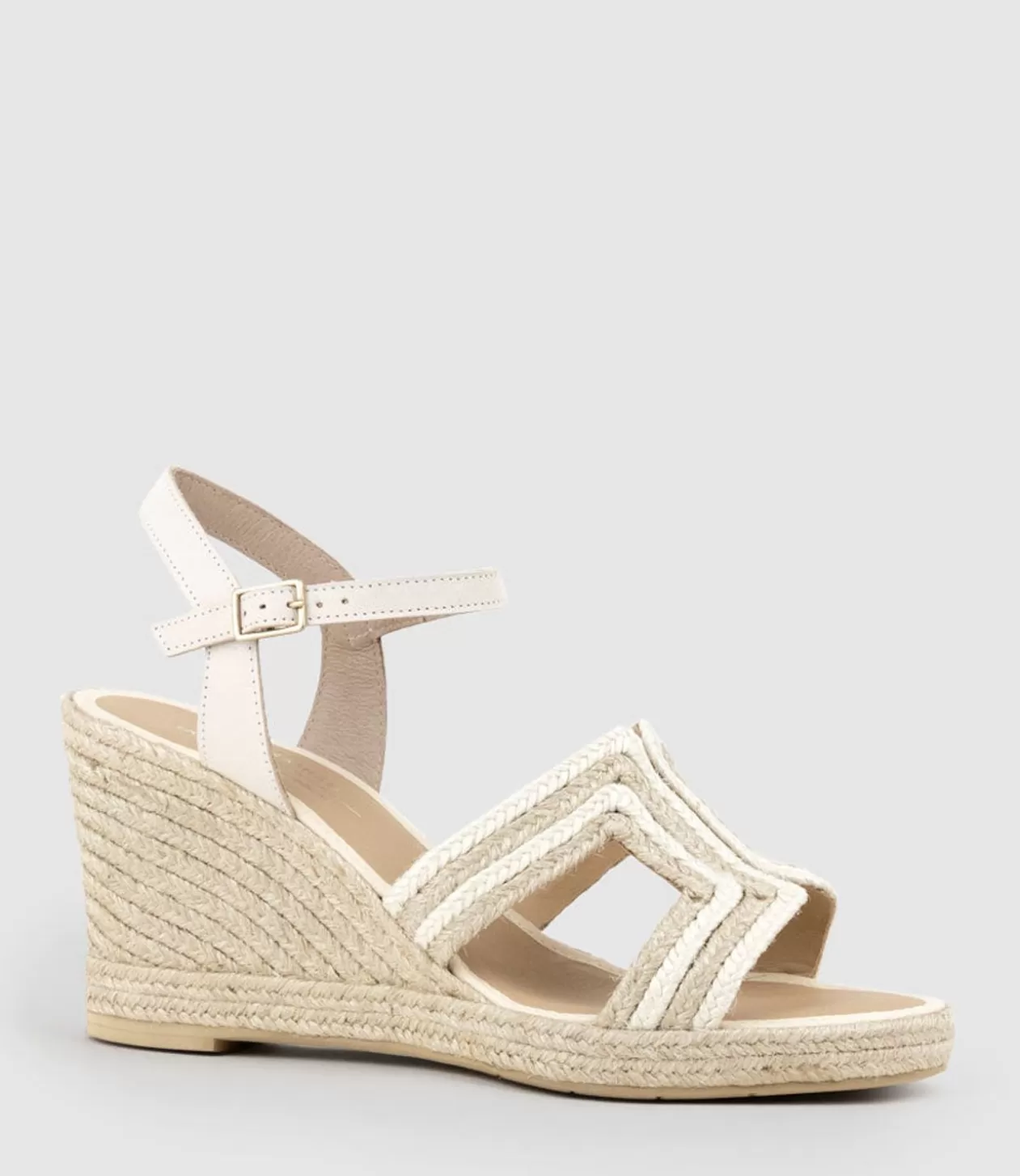 Edward Meller Espadrilles<Motif Geometric Weave High Espadrille In White