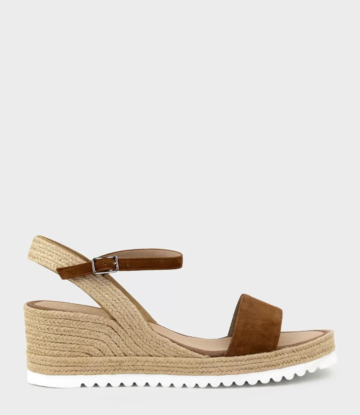 Edward Meller Mid Heel Sandals<Mylo Single Strap Espadrille In Tan Suede