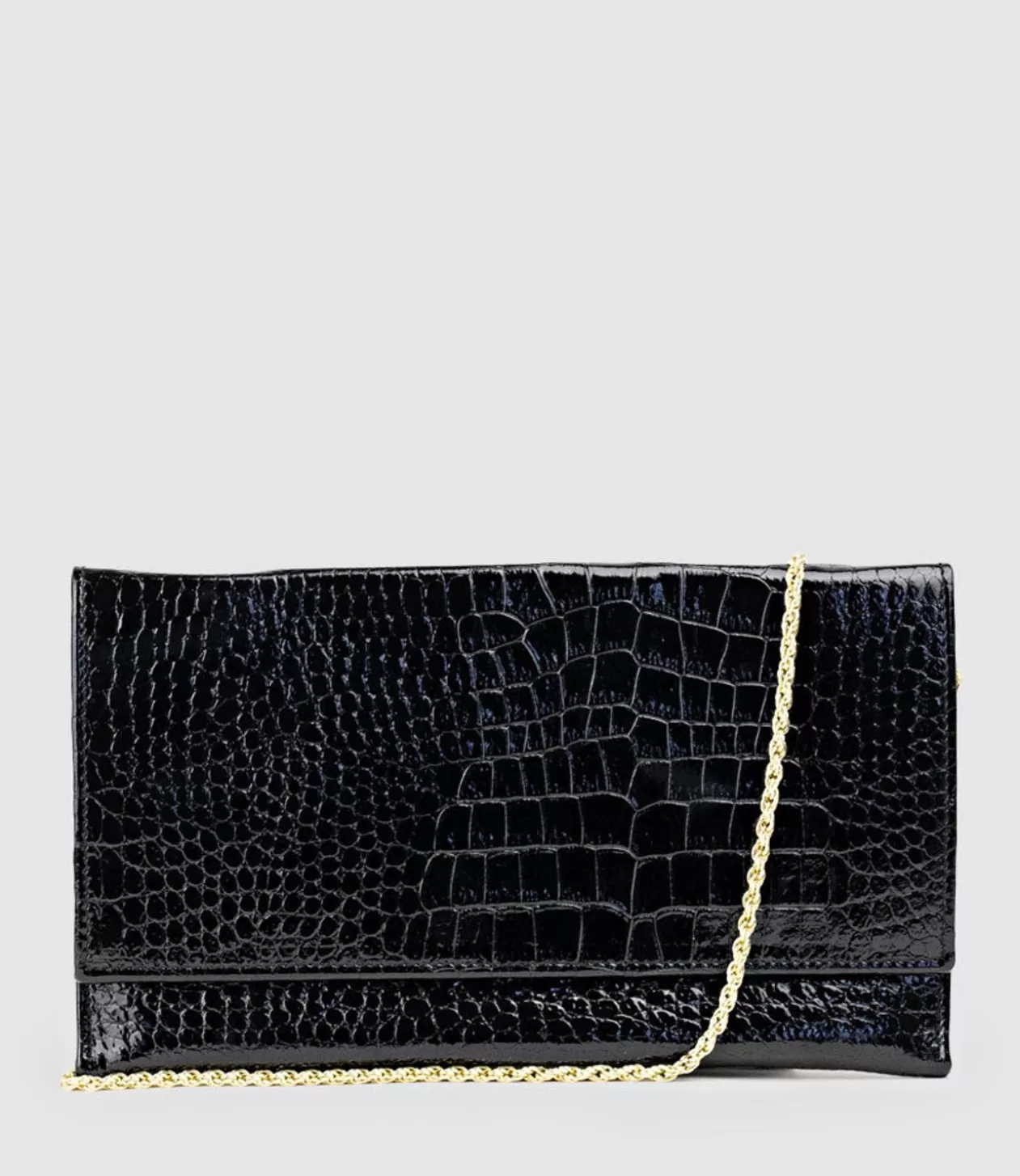 Edward Meller Handbags<Neve Envelope Clutch In Black Croc