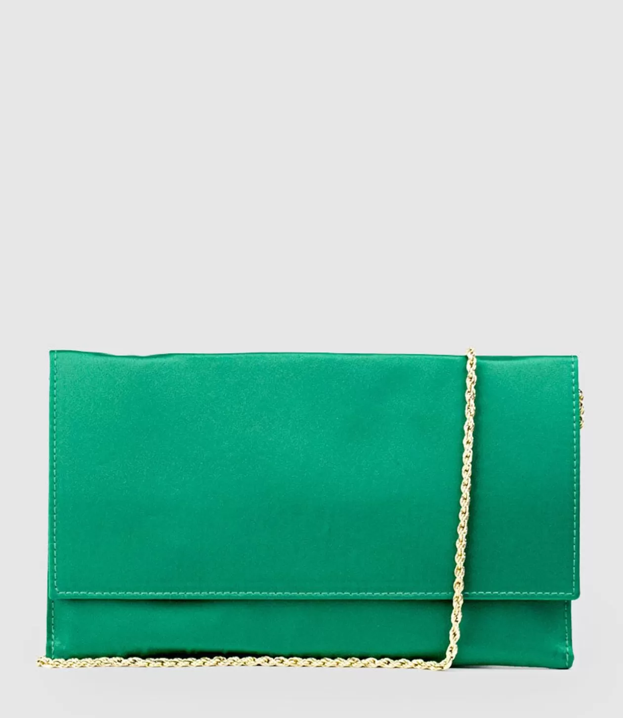 Edward Meller Handbags<Neve Envelope Clutch In Green Satin