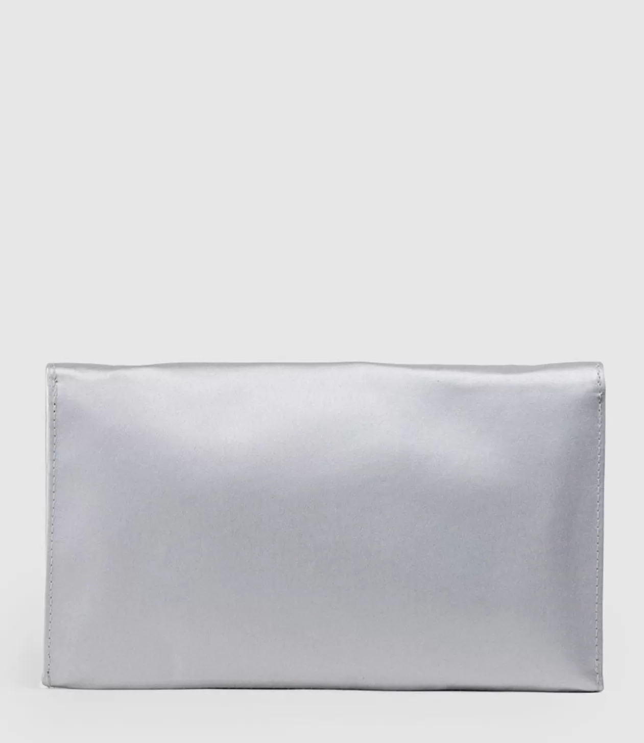 Edward Meller Handbags<Neve Envelope Clutch In Silver Satin