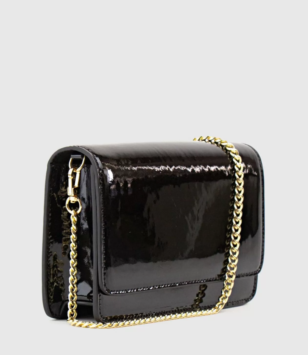 Edward Meller Handbags<Nya Structured Crossbody Bag In Black Patent