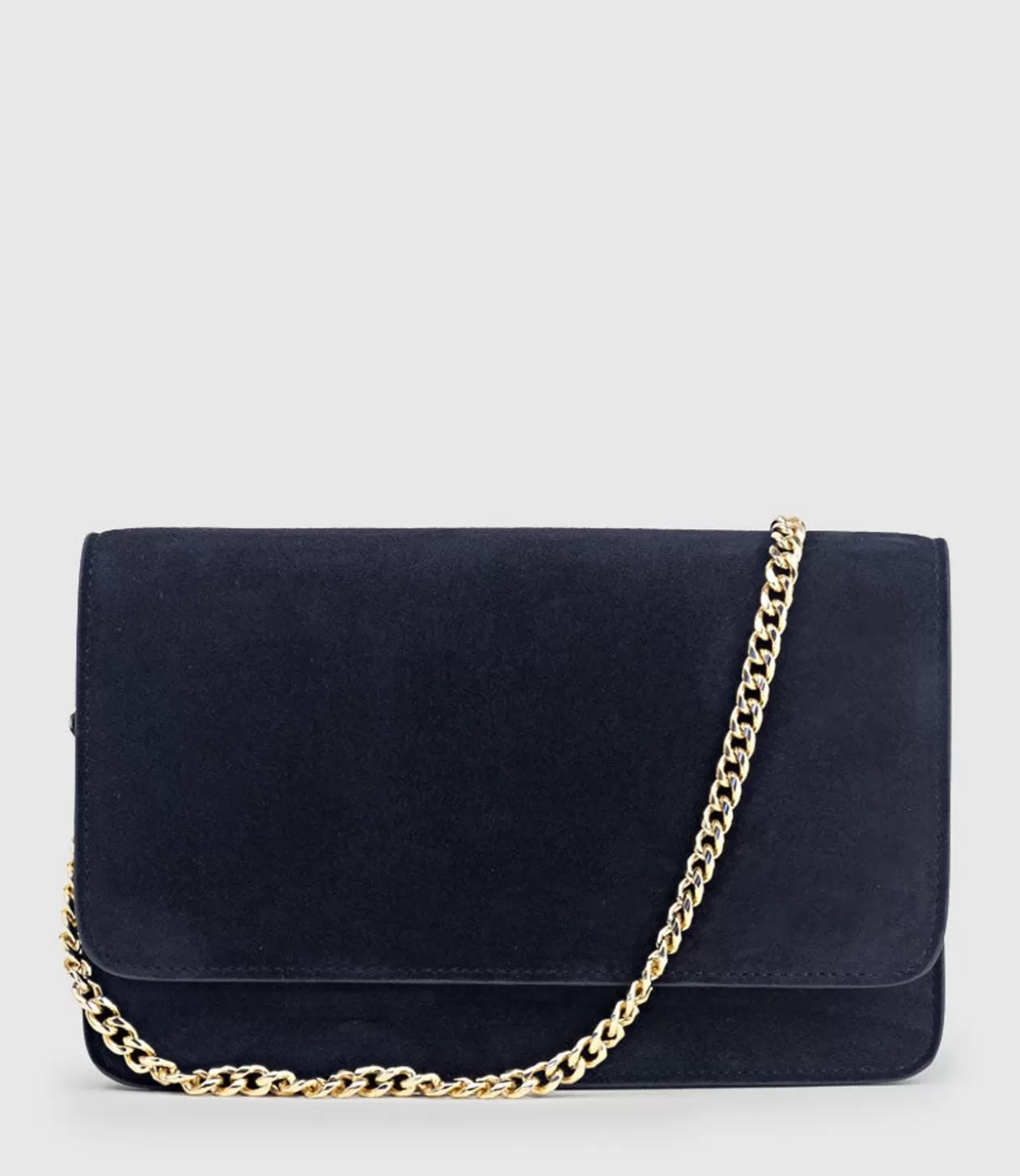 Edward Meller Handbags<Nya Structured Crossbody Bag In Navy Suede