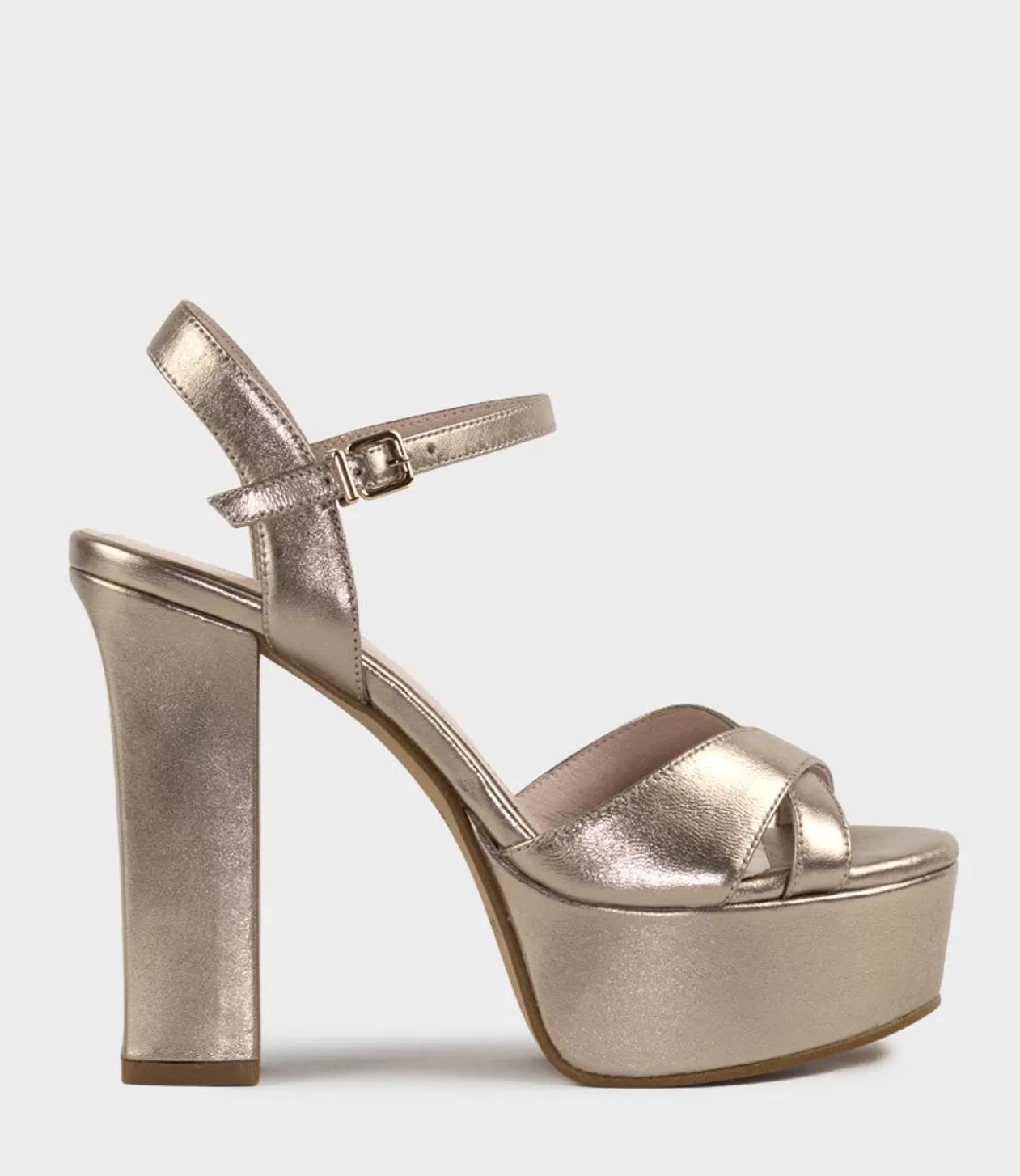 Edward Meller High Heel Sandals<Ramona125 Inverted Crossover Platform Sandal In Rosegold