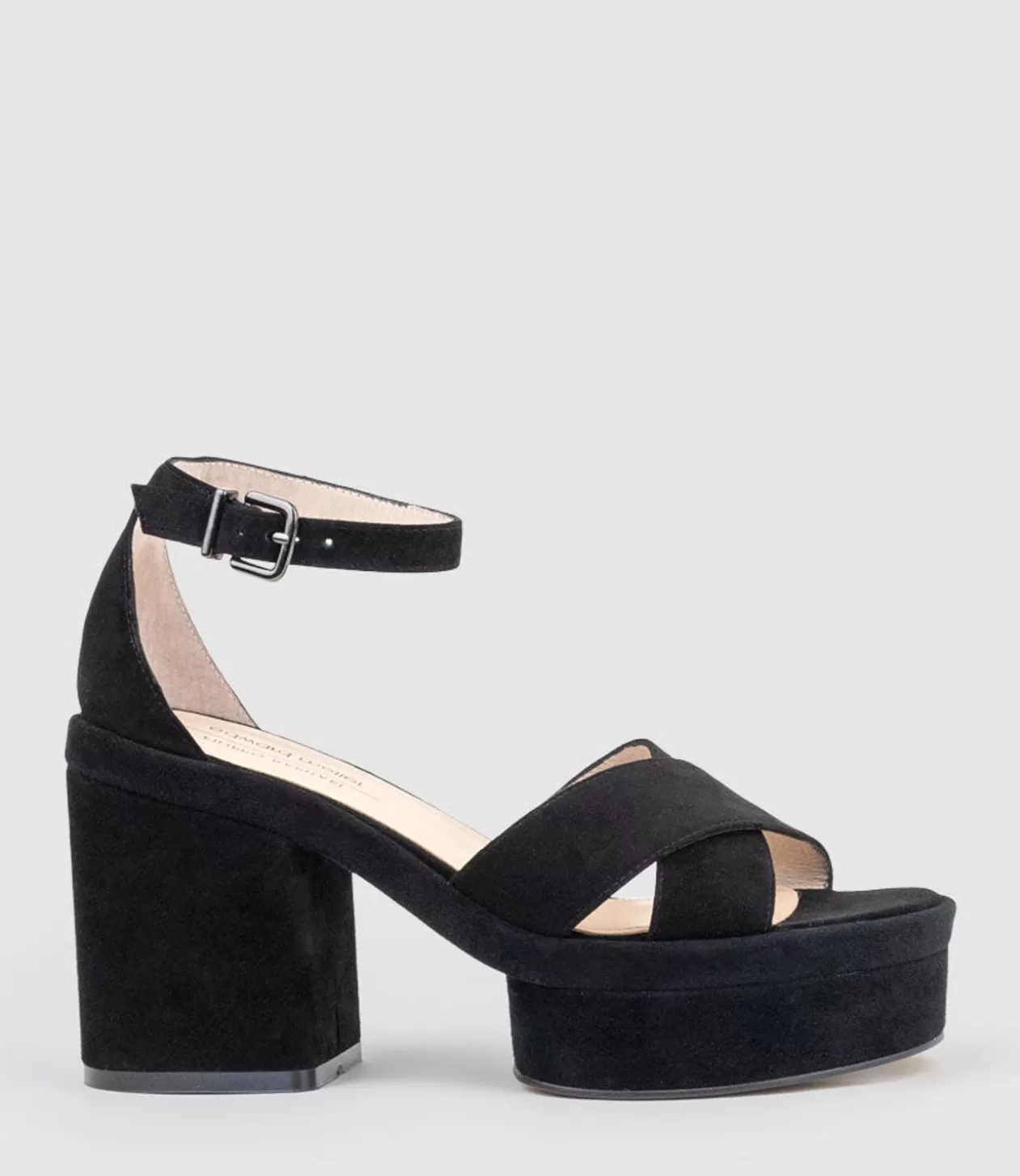 Edward Meller Platform Sandals<Retro90 Exaggerated Platform Sandal In Black Suede