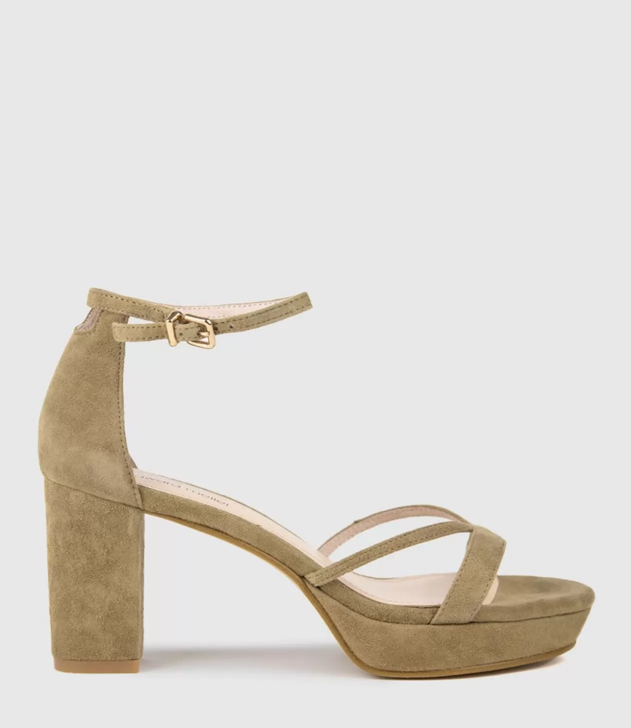 Edward Meller High Heel Sandals<Rina80 Platform Sandal In Camel Suede