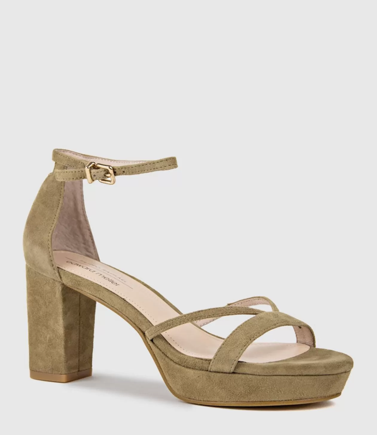 Edward Meller High Heel Sandals<Rina80 Platform Sandal In Camel Suede