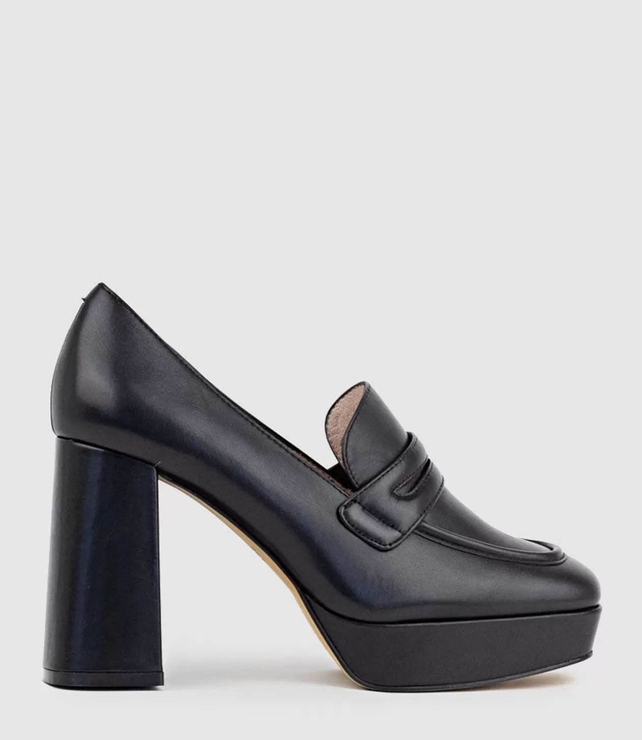 Edward Meller High Heel<River95 Platform Loafer In Black