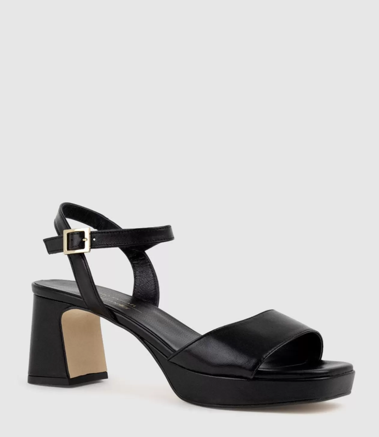 Edward Meller Mid Heel Sandals<Roe65 Platform Sandal In Black