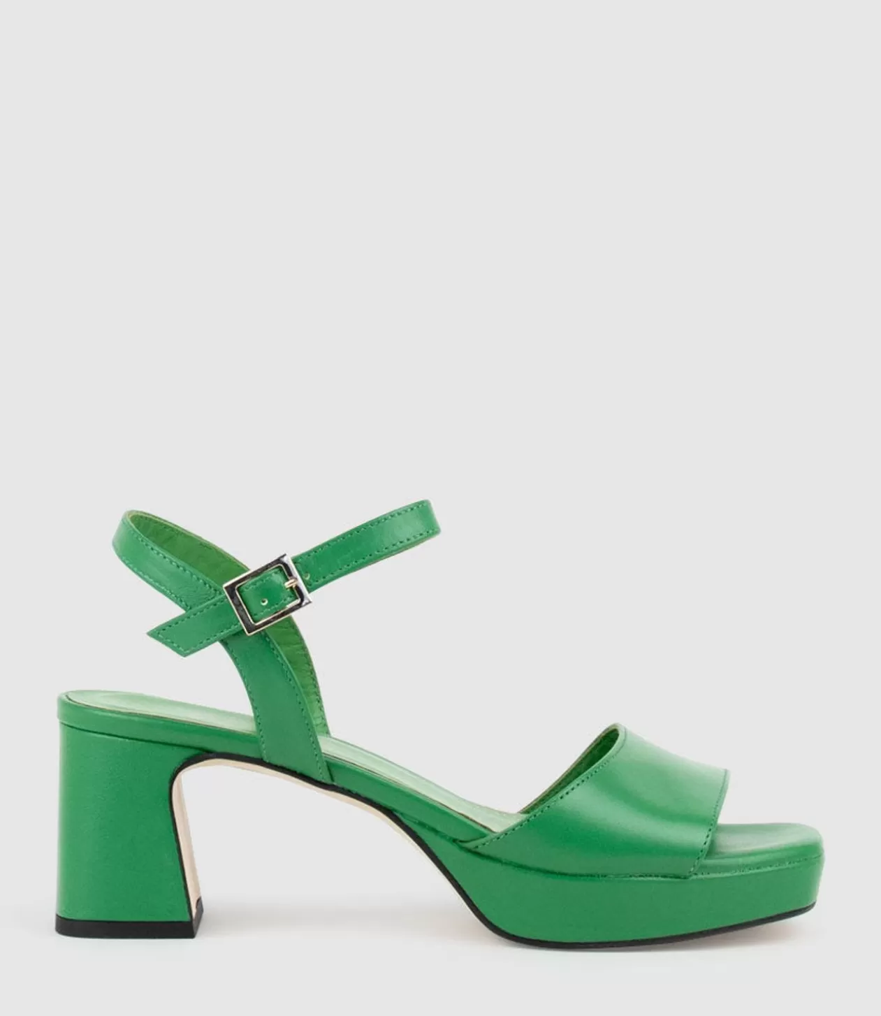 Edward Meller Mid Heel Sandals<Roe65 Platform Sandal In Green