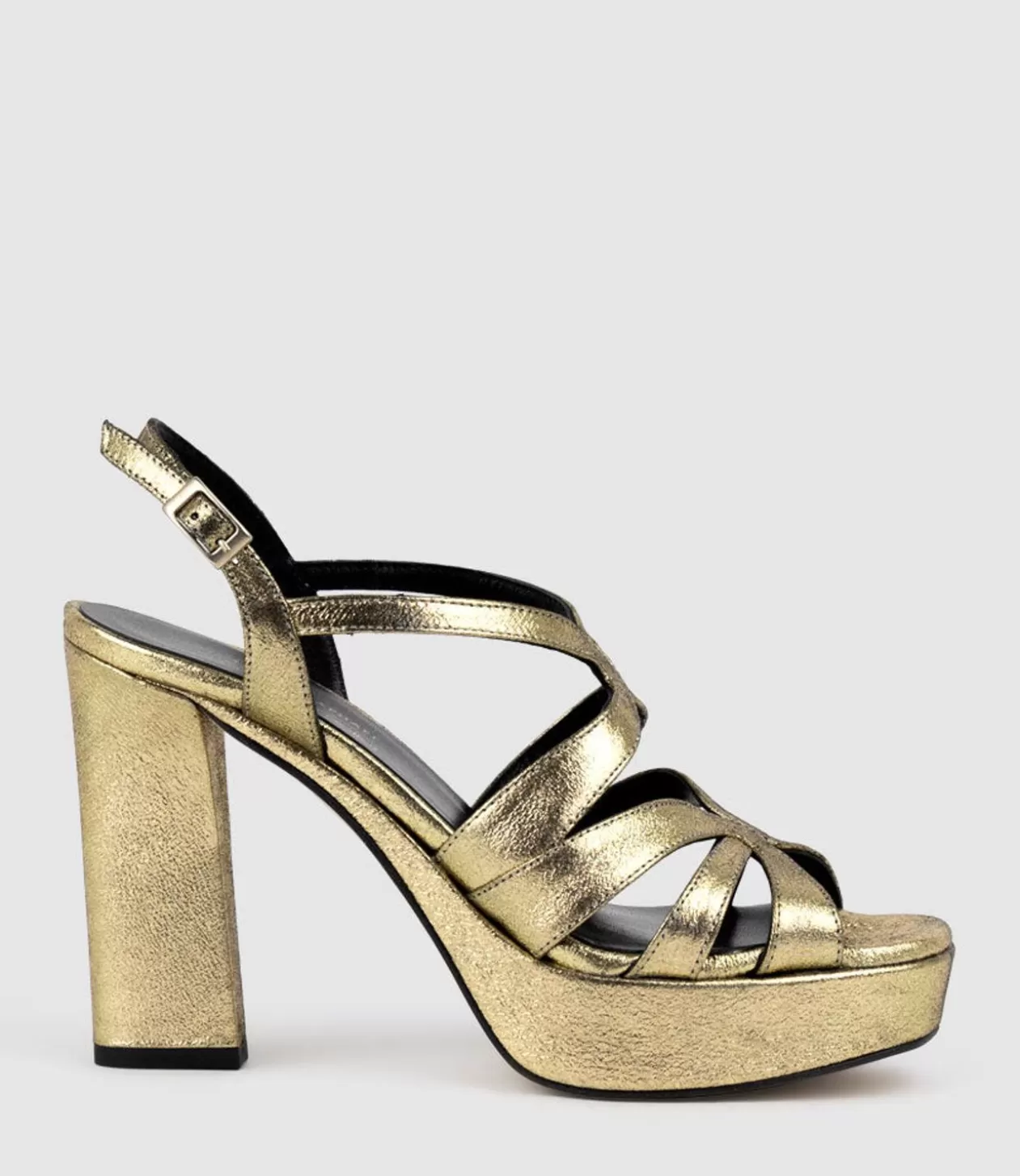 Edward Meller High Heel Sandals<Rylla115 Caged Platform Sandal In Gold