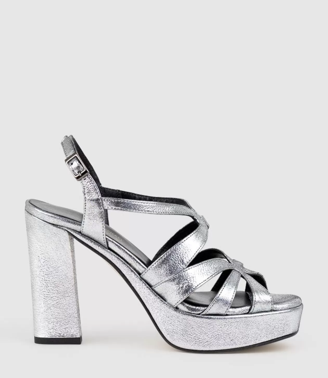 Edward Meller High Heel Sandals<Rylla115 Caged Platform Sandal In Silver