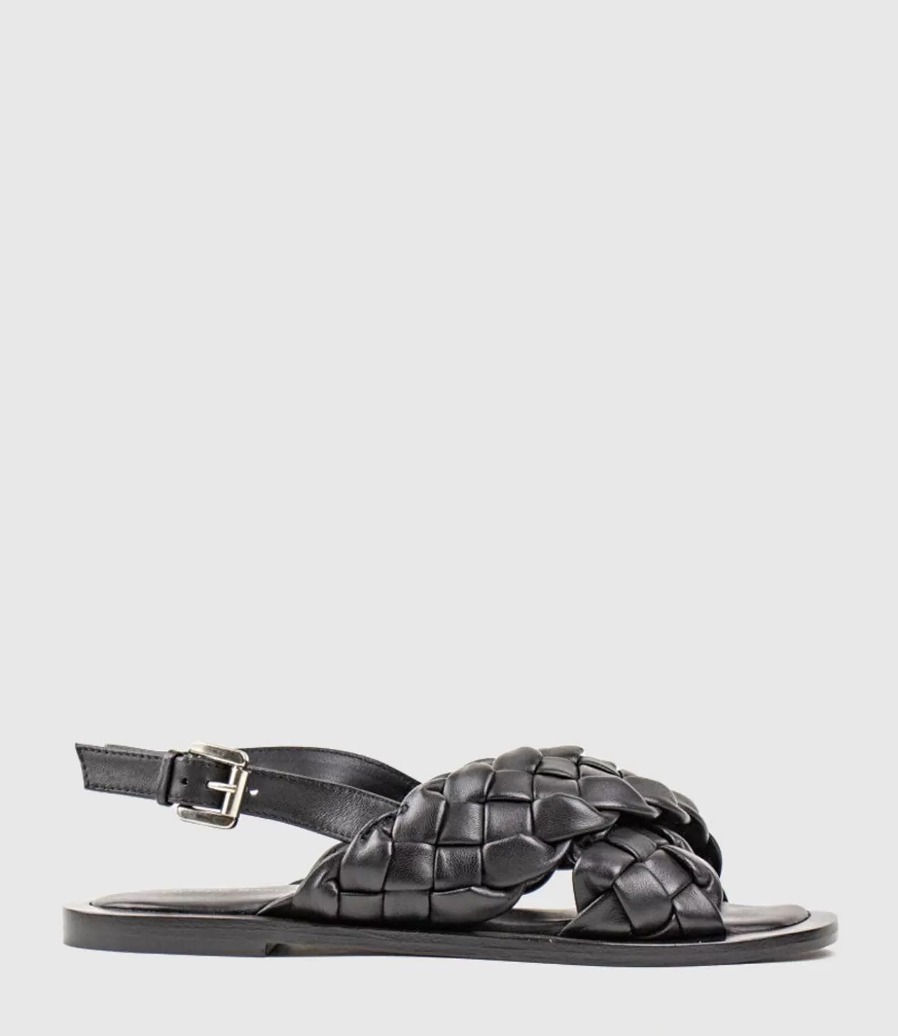 Edward Meller Low Sandals<Sadira Woven Crossover Sandal In Black