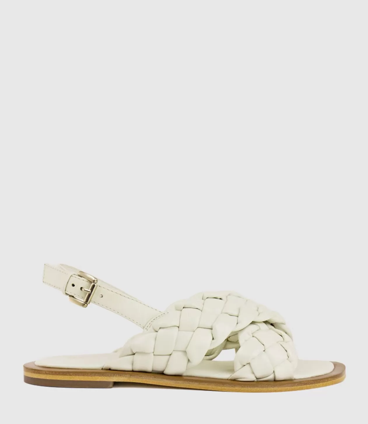 Edward Meller Low Sandals<Sadira Woven Crossover Sandal In White