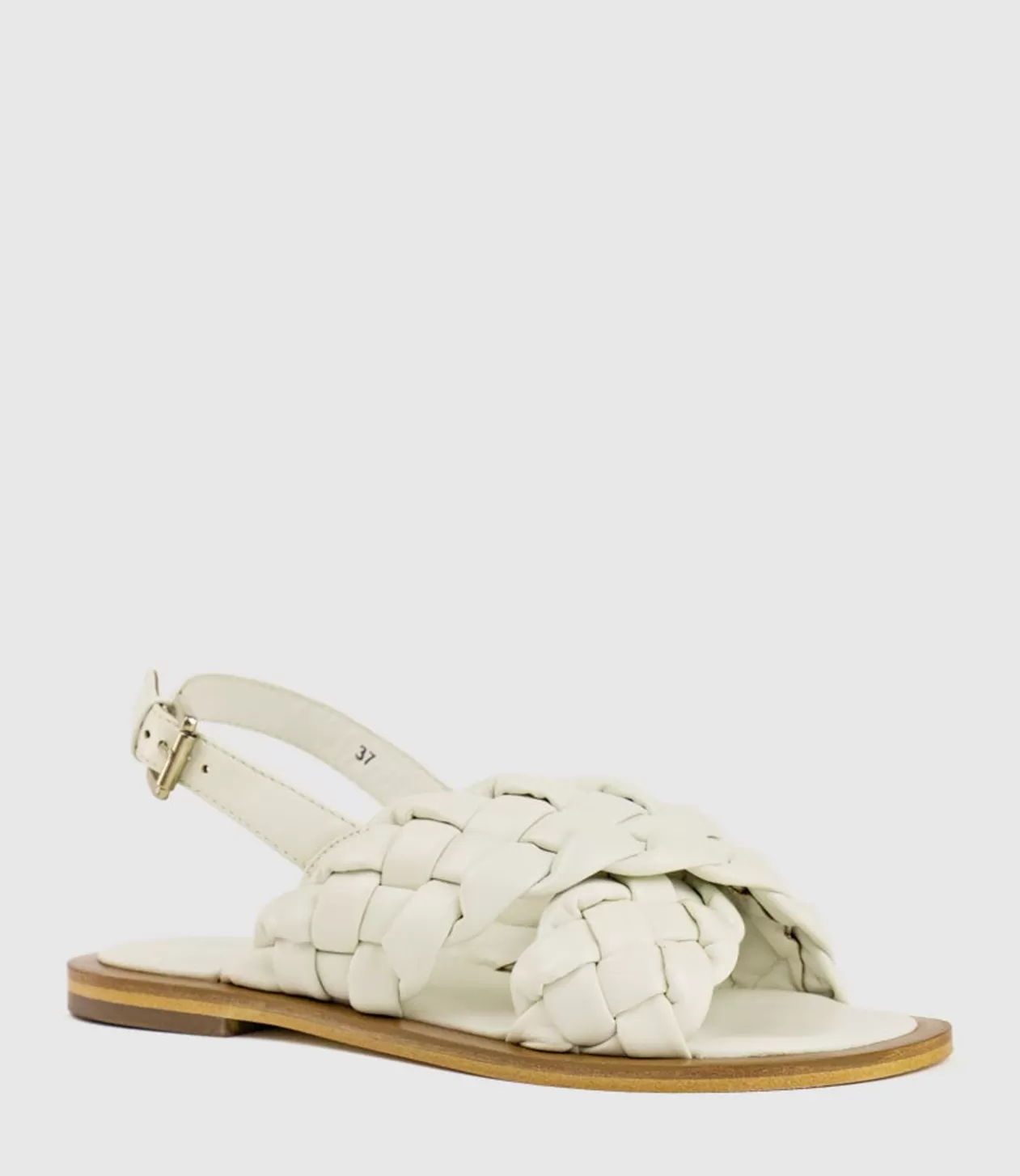 Edward Meller Low Sandals<Sadira Woven Crossover Sandal In White