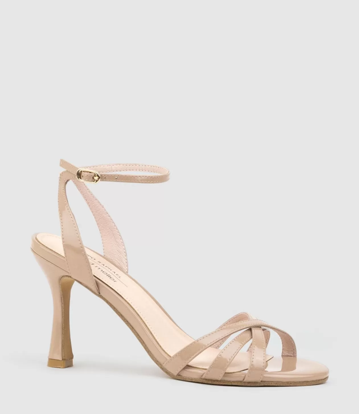 Edward Meller High Heel Sandals<Saige85 Strappy Sandal In Nude High Shine