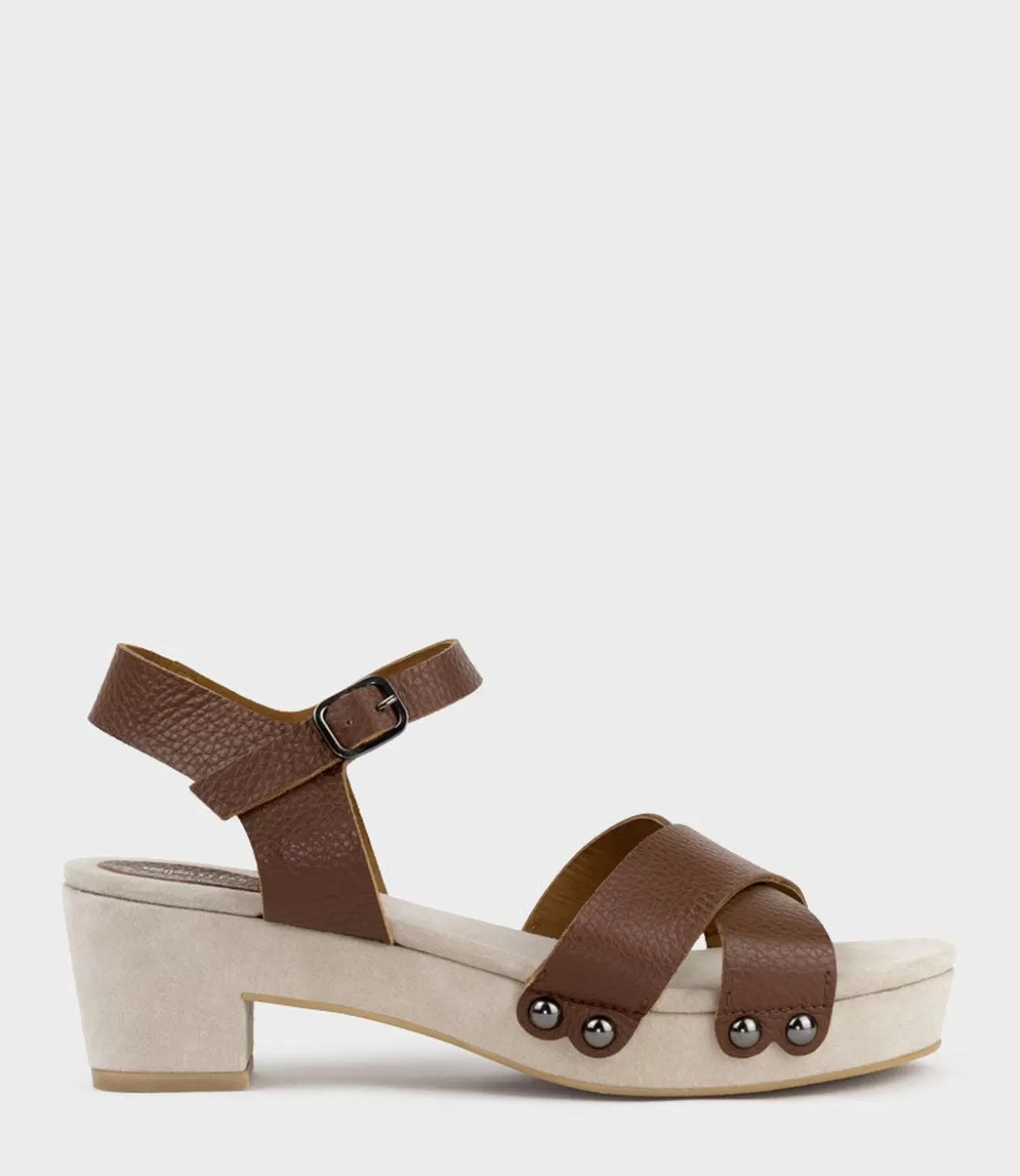 Edward Meller Platform Sandals<Samsa65 Studded Sandal On Unit In Tan