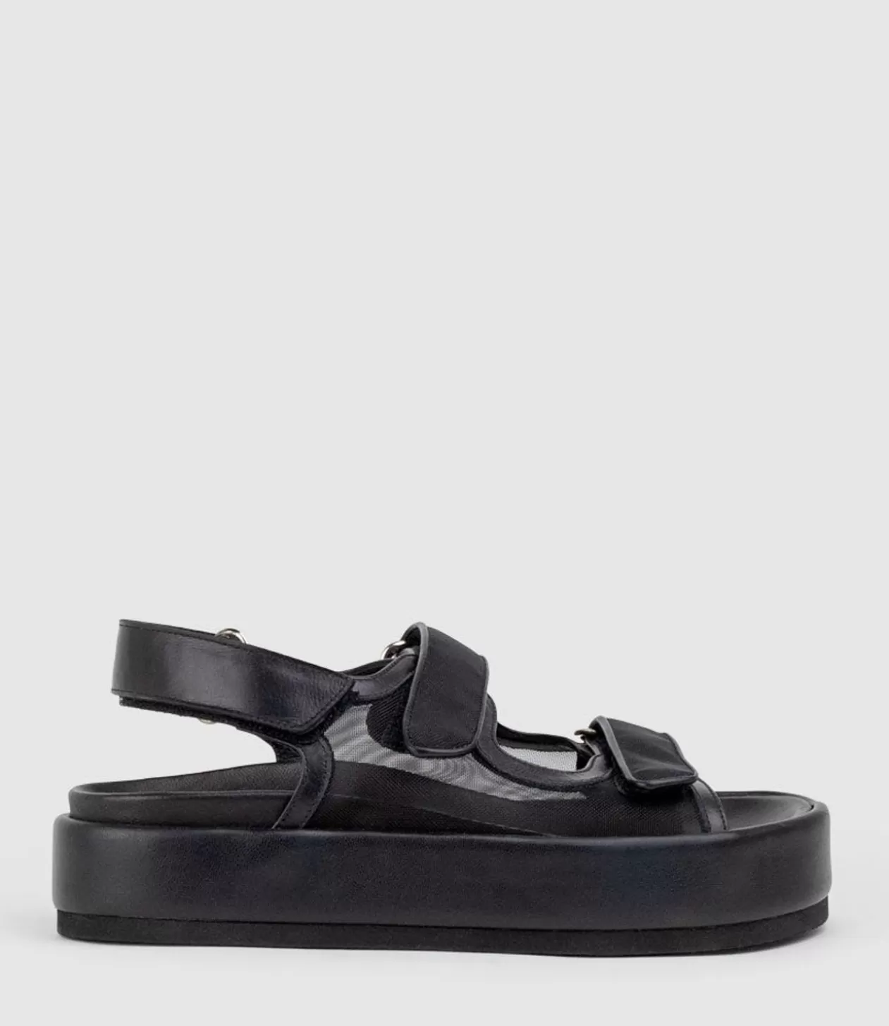 Edward Meller Low Sandals<Saskia Mesh Footbed Sandal In Black