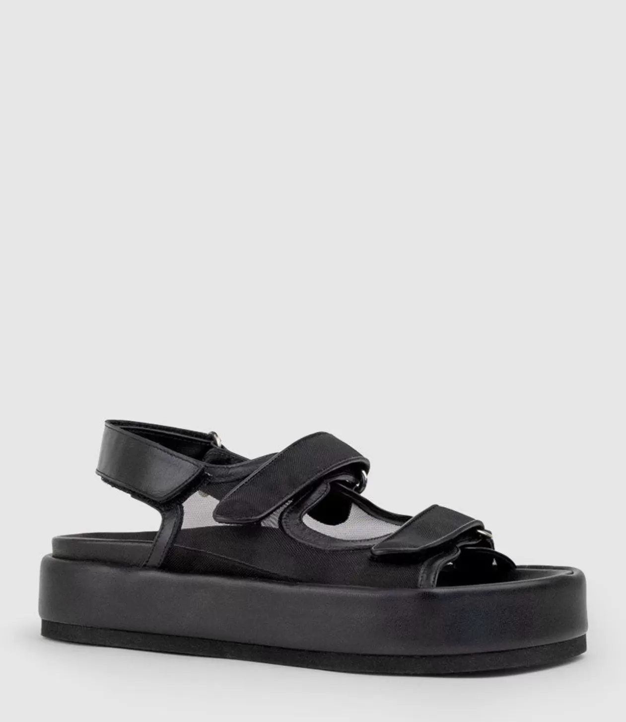 Edward Meller Low Sandals<Saskia Mesh Footbed Sandal In Black