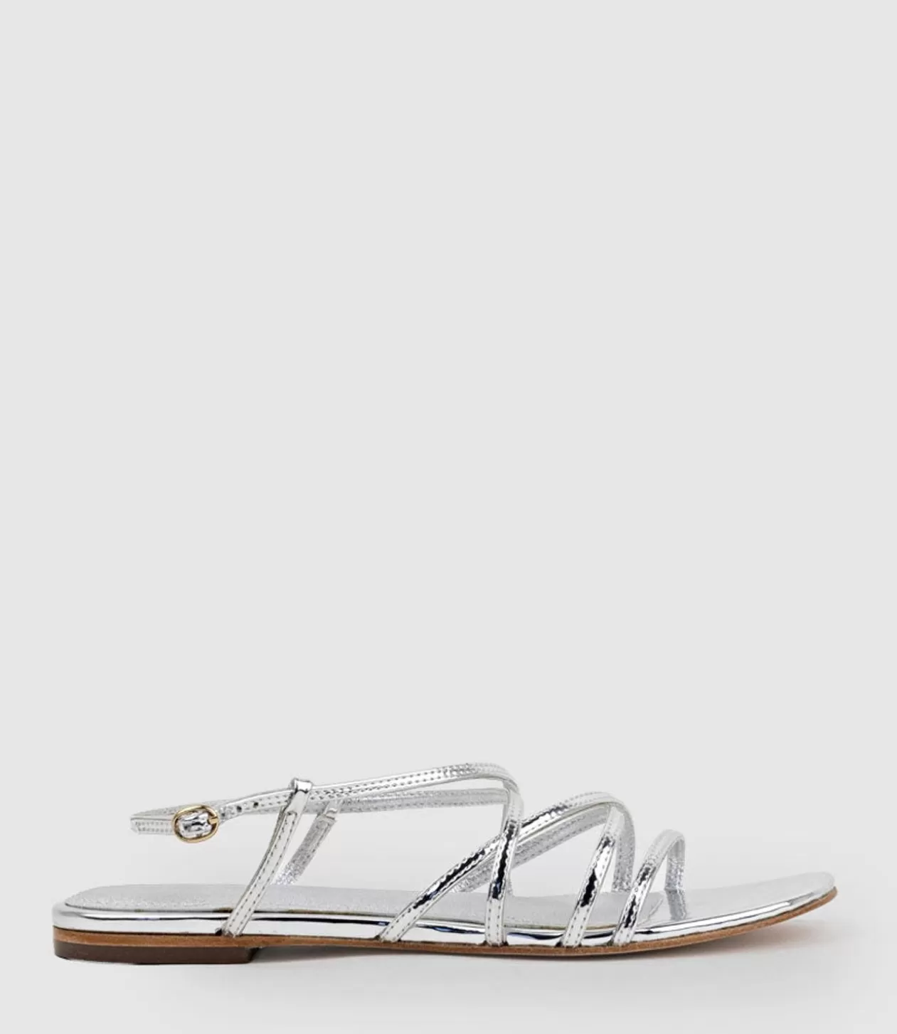 Edward Meller Low Sandals<Serville Strappy Sandal In Silver