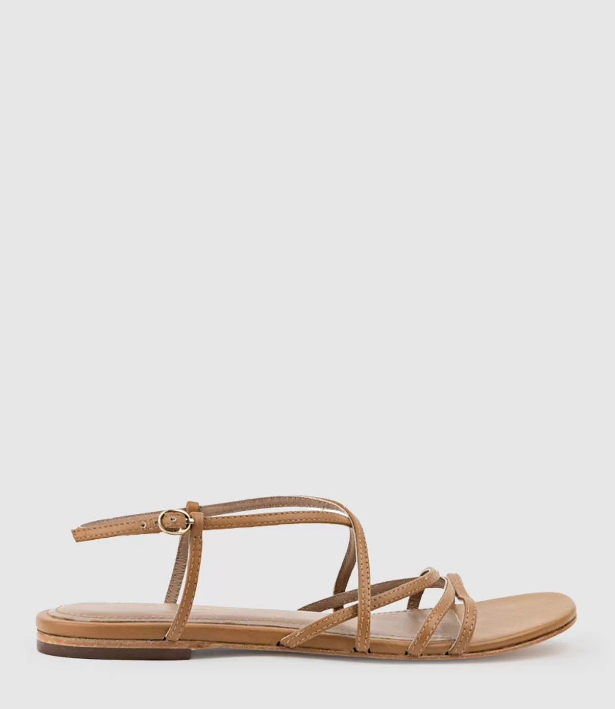 Edward Meller Low Sandals<Serville Strappy Sandal In Tan