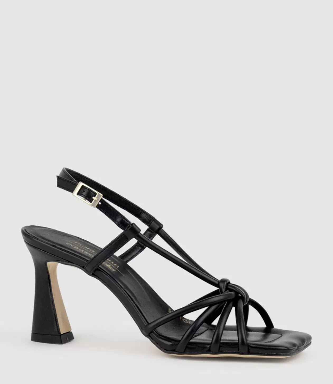 Edward Meller High Heel Sandals<Simmer90 Strappy Slingback Sandal In Black