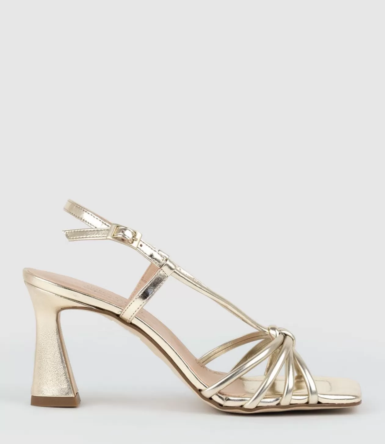 Edward Meller High Heel Sandals<Simmer90 Strappy Slingback Sandal In Gold