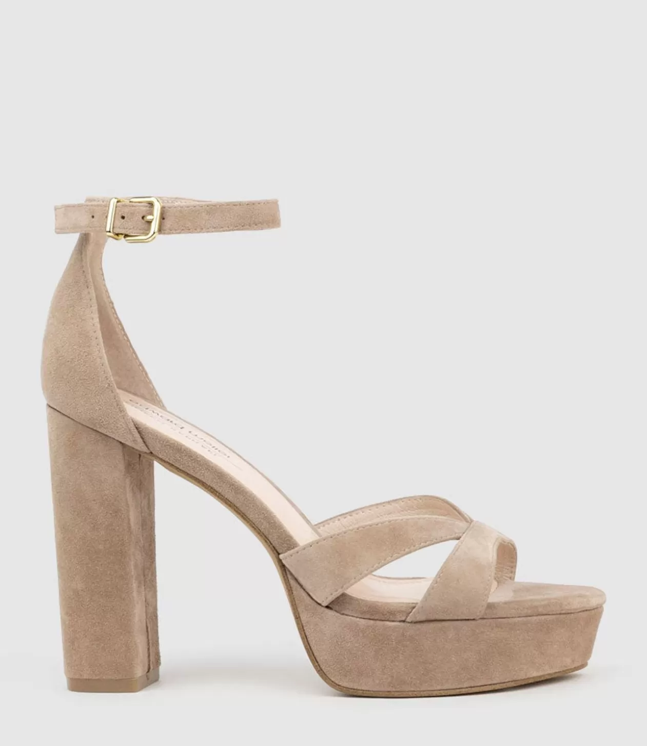 Edward Meller Platform Sandals<Sloane110 Platform Sandal In Nude Suede