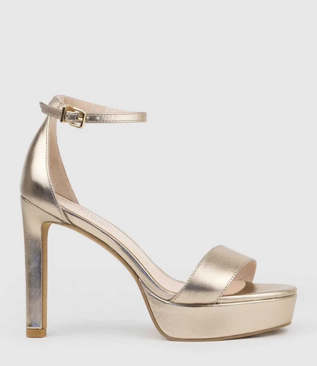 Edward Meller High Heel Sandals<Sydney110 Single Strap Platform Sandal In Rosegold