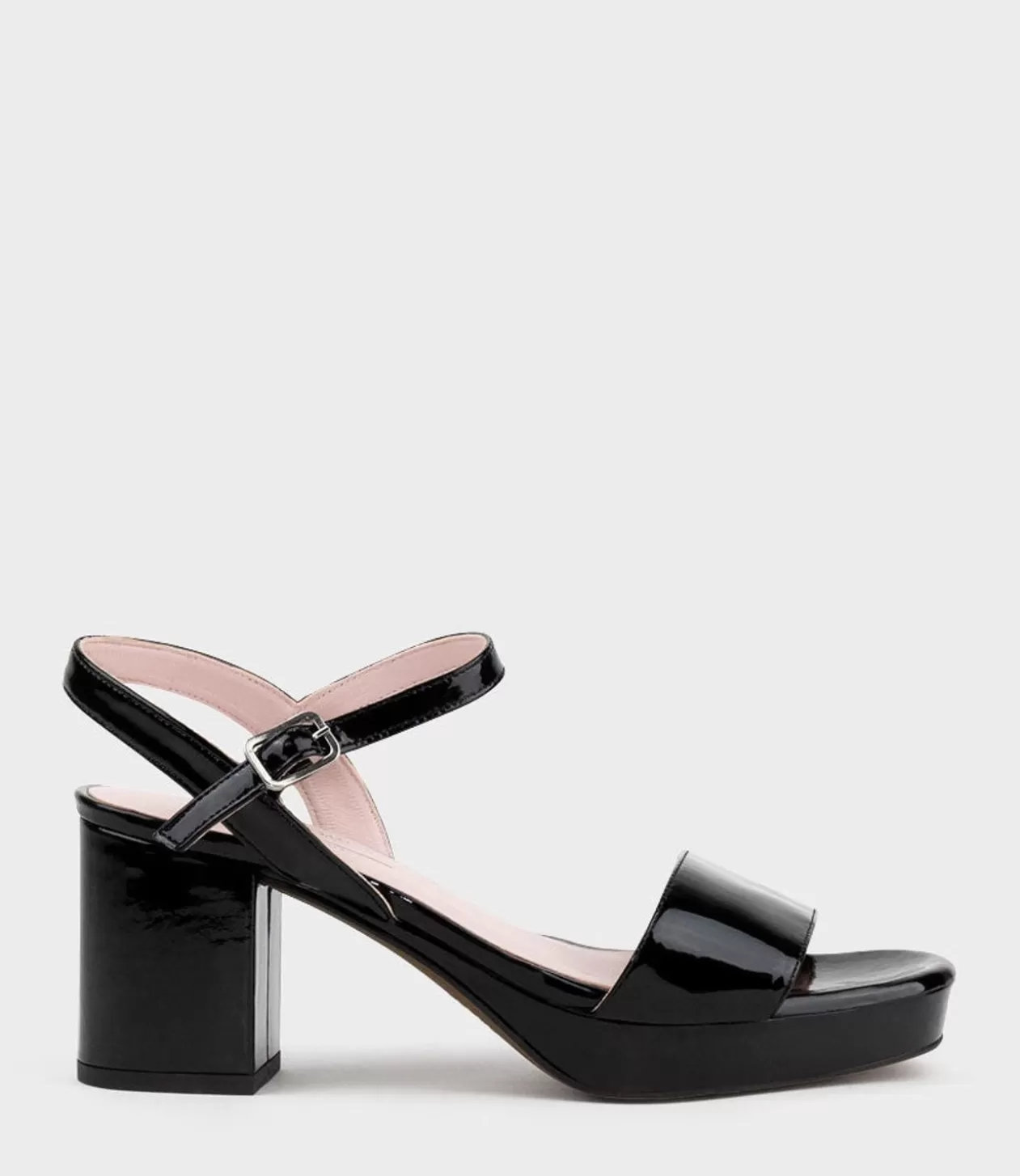 Edward Meller Platform Sandals<Sylas75 Platform Sandal In Black Patent