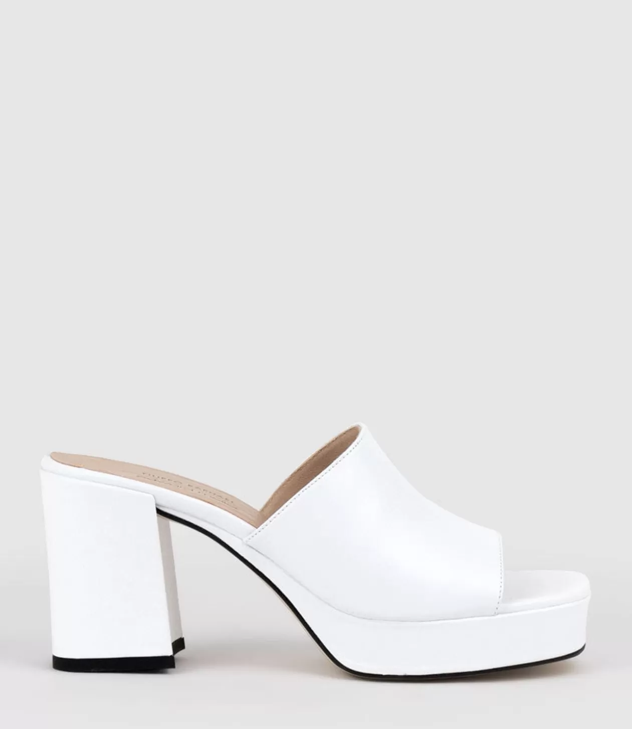 Edward Meller High Heel Sandals<Tilla90 Platform Slide In White