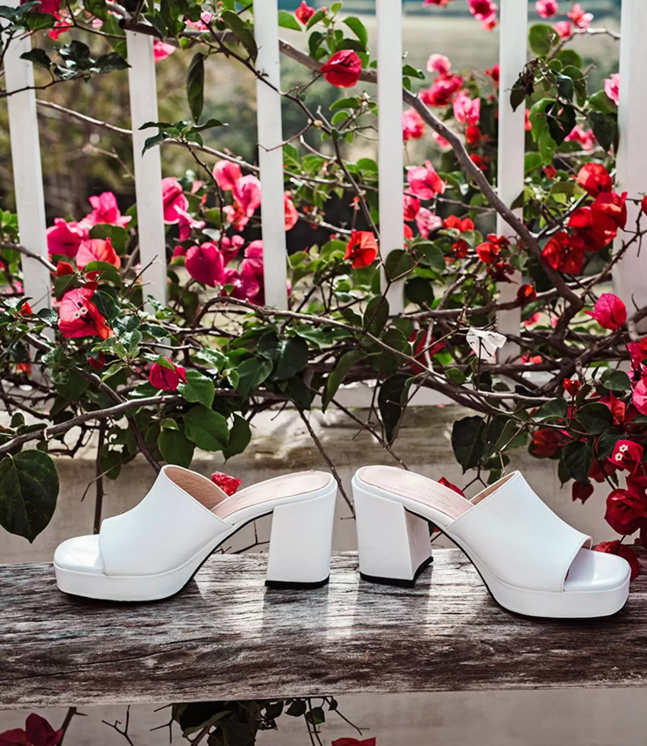 Edward Meller High Heel Sandals<Tilla90 Platform Slide In White