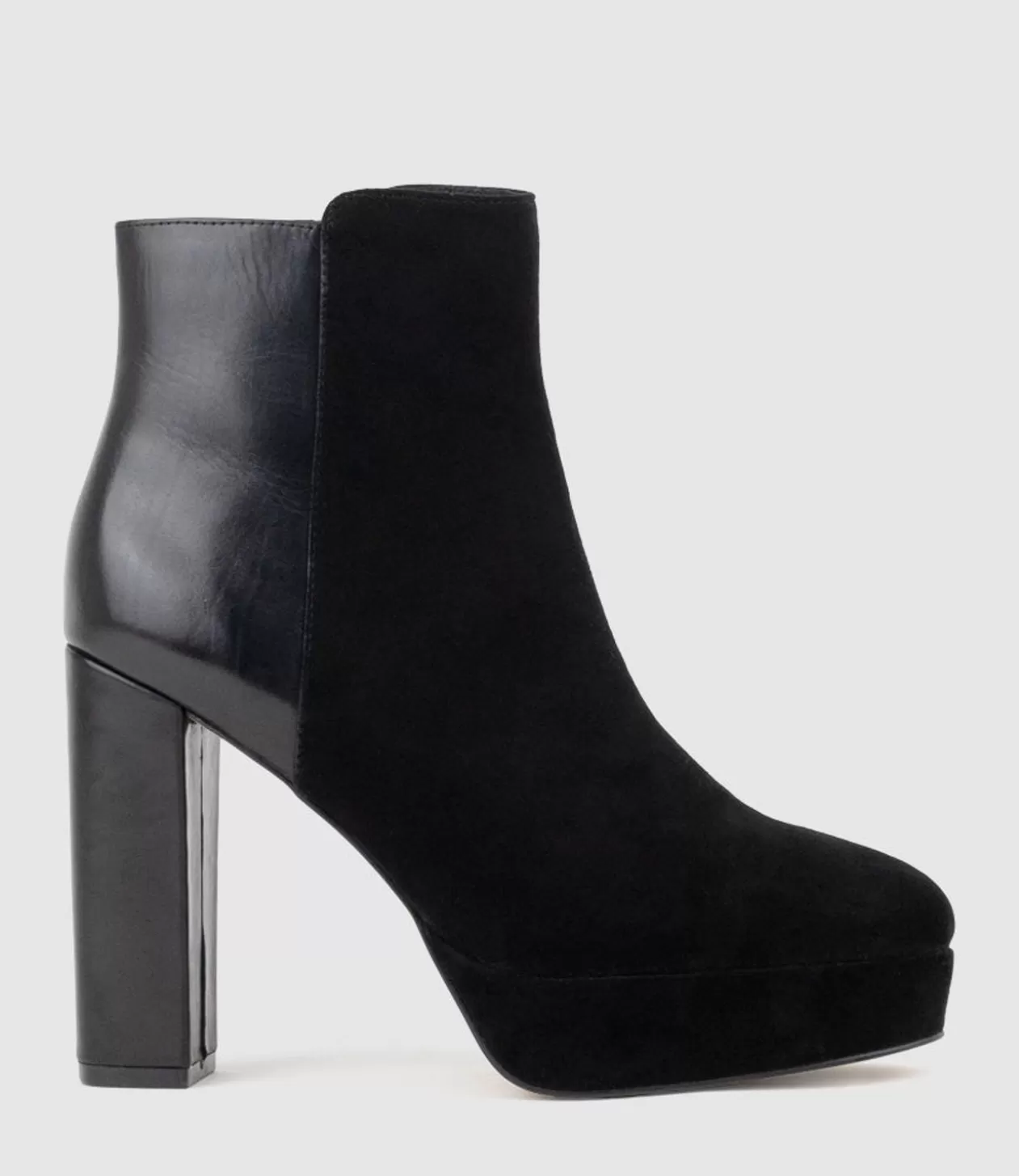 Edward Meller Ankle Boots<Ulias110 Half N Half Platform Boot In Black Calf