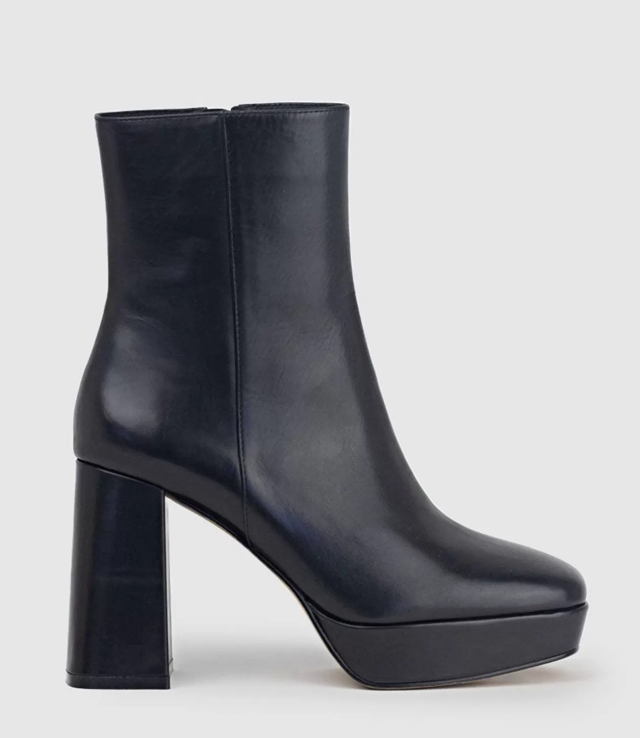 Edward Meller Ankle Boots<Uriel95 Platform Boot In Black Baby Calf