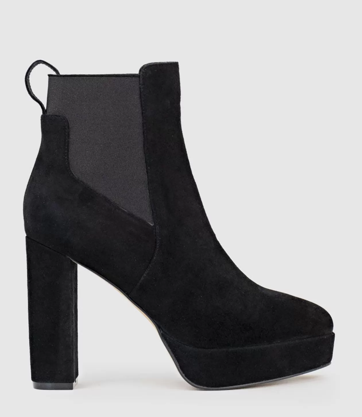 Edward Meller Ankle Boots<Ursa110 Block Heel Platform Boot In Black Suede