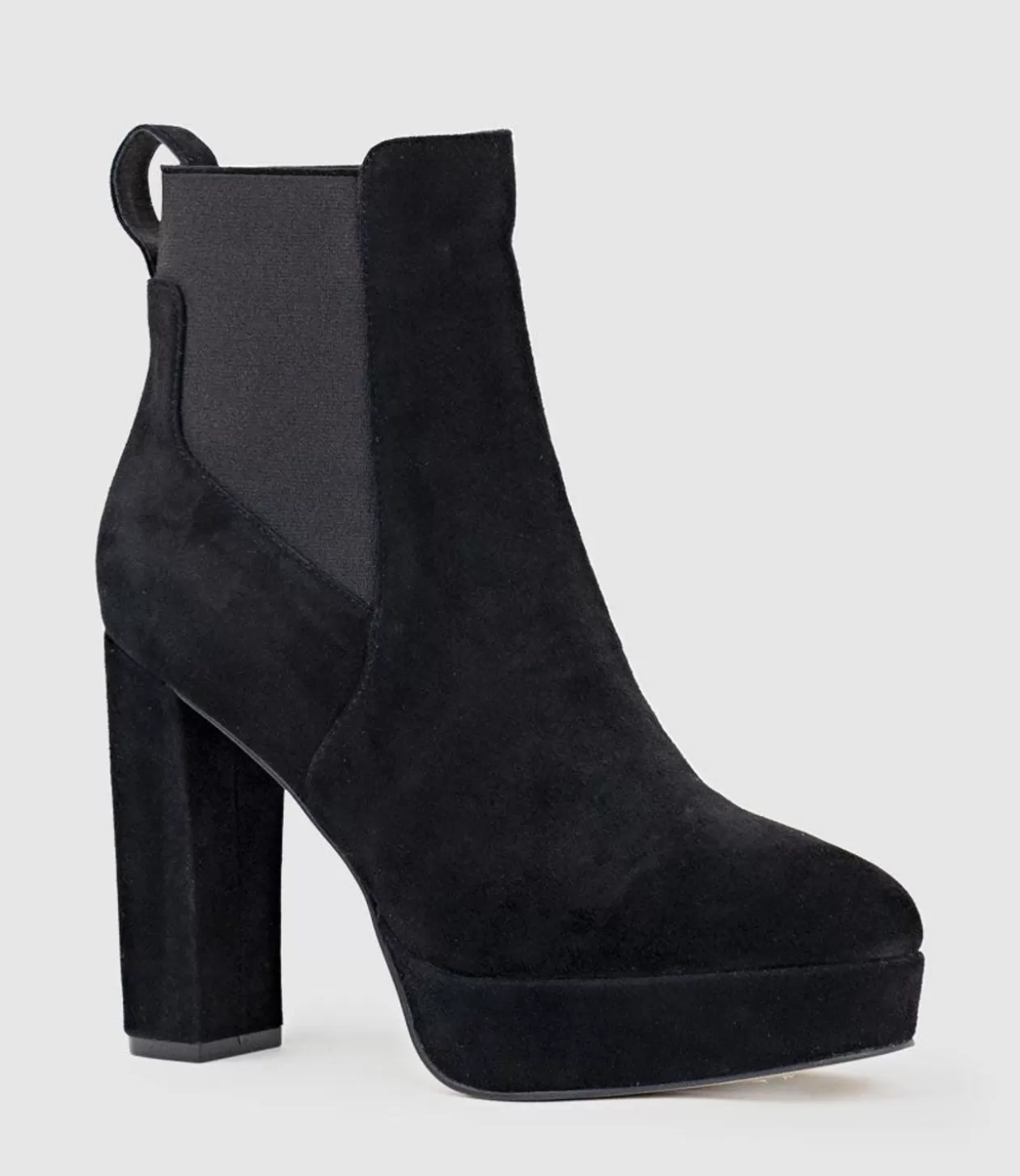 Edward Meller Ankle Boots<Ursa110 Block Heel Platform Boot In Black Suede