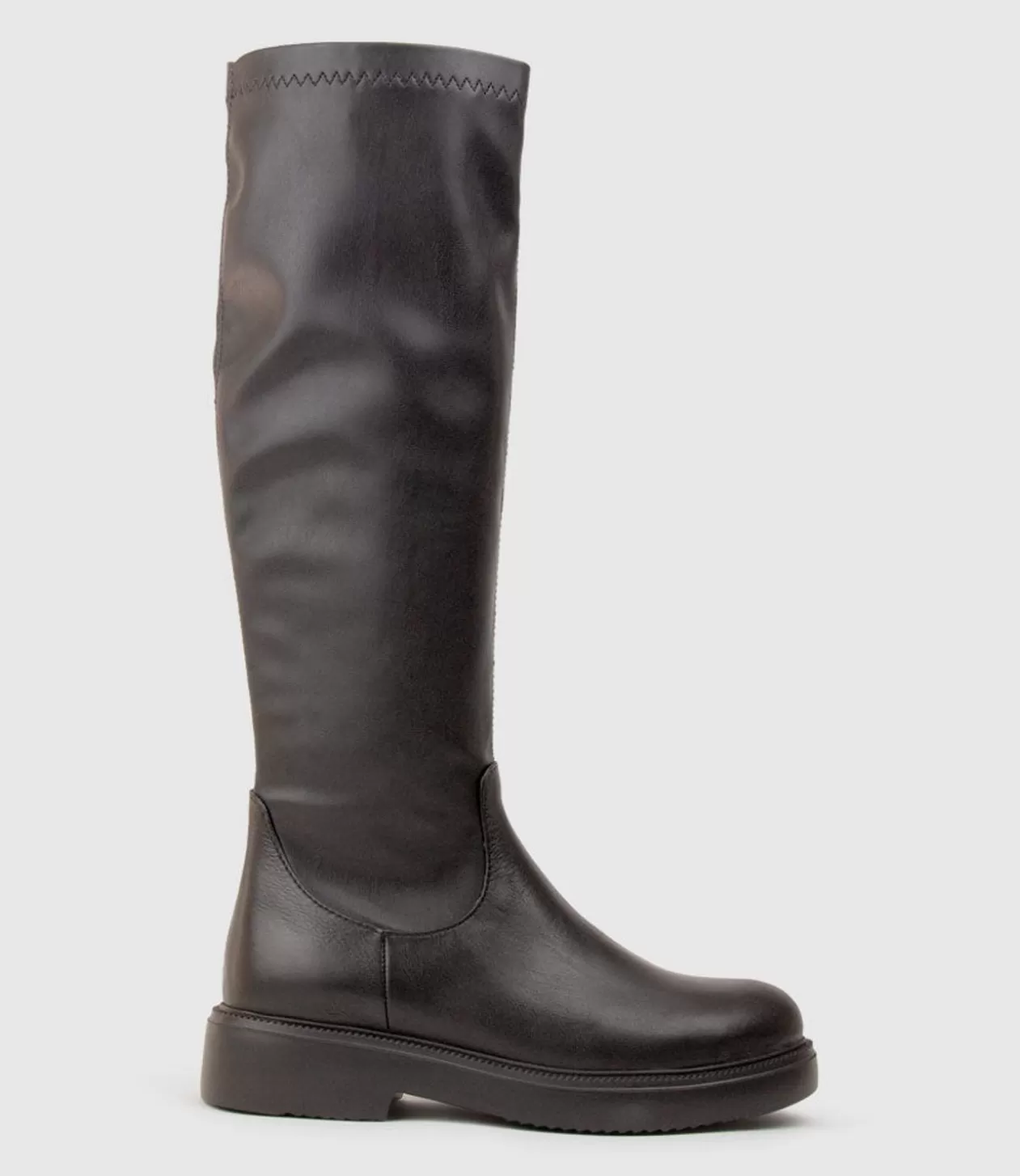 Edward Meller Long Boots<Vanya Knee High Boot On Rubber Sole In Black